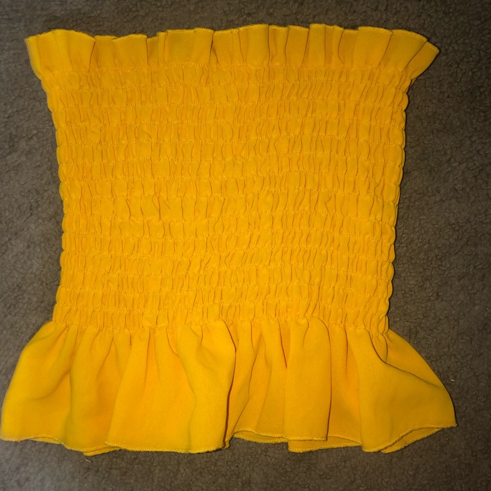 Zaful strapless ruffle top